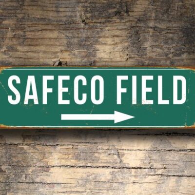 Vintage style Safeco Field Sign