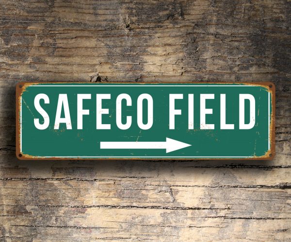 Vintage style Safeco Field Sign