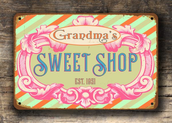 PERSONALIZED SWEET SHOP SIGN