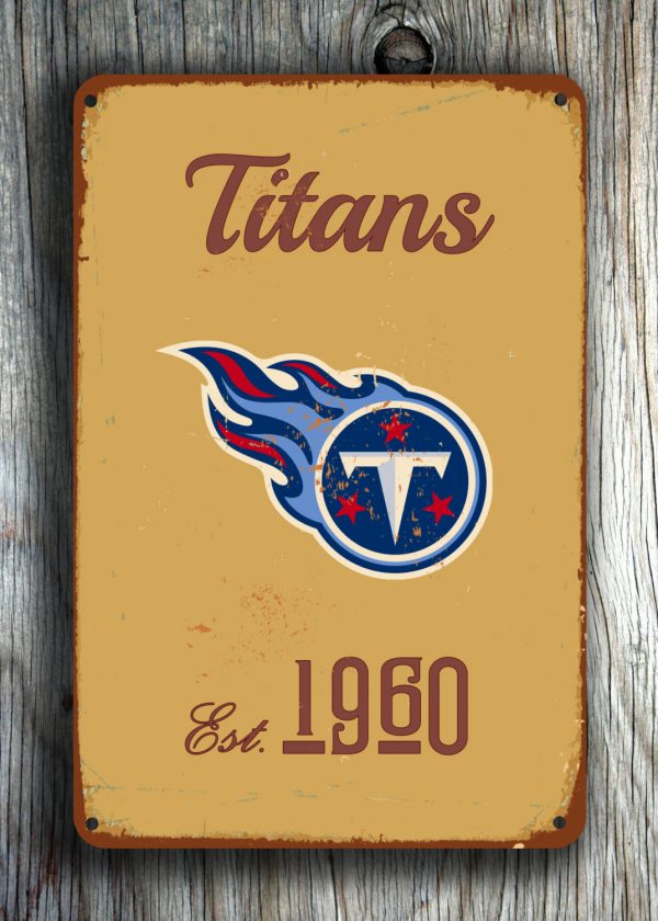 Vintage style Tennessee Titans Sign