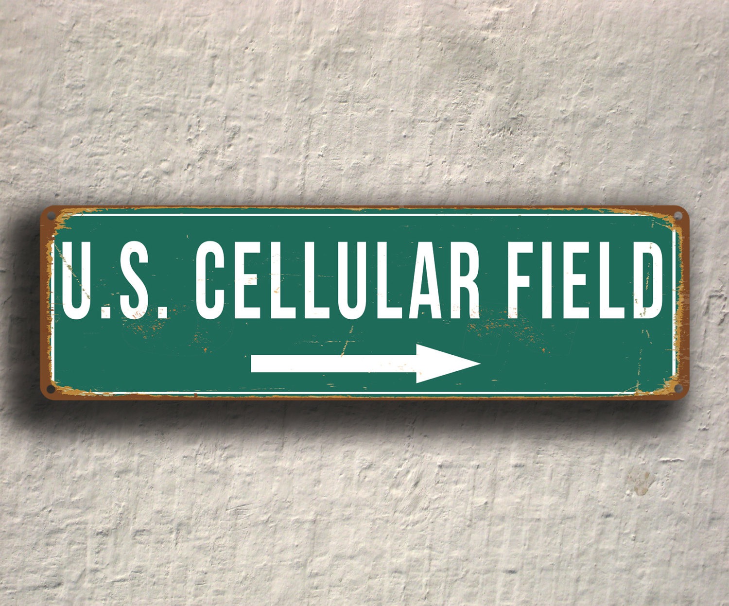 Vintage style US Cellular Field Sign