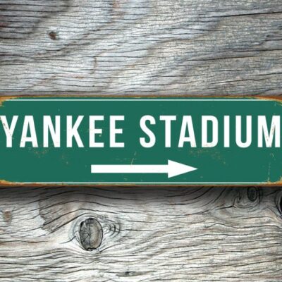 Vintage style Yankee Stadium Sign