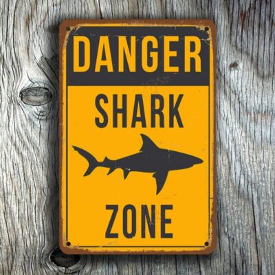 SHARK ZONE SIGN