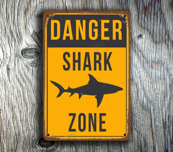 SHARK ZONE SIGN