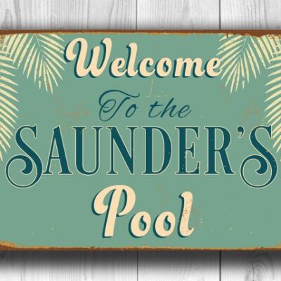 CUSTOM POOL SIGN