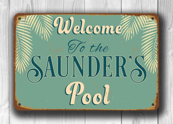 CUSTOM POOL SIGN