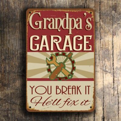 GRANDPAS GARAGE SIGN