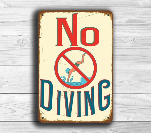 NO DIVING SIGN