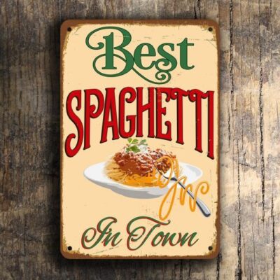 Vintage Style Spaghetti Sign