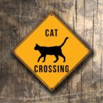 Cat Crossing Sign 1