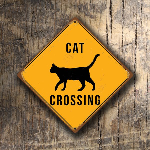 Cat Crossing Sign