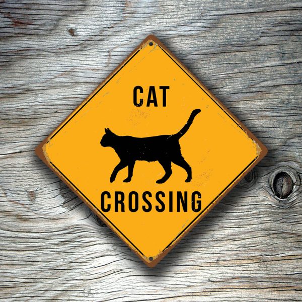 Cat Crossing Sign