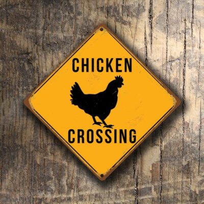 Chicken Crossing Sign