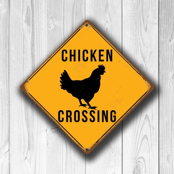 Chicken Crossing Sign