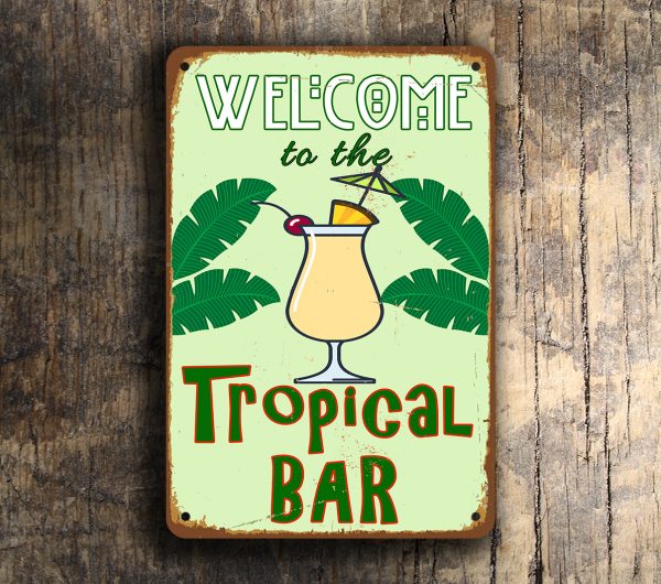 Tropical Bar Sign