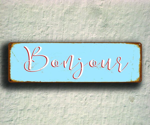 Bonjour sign