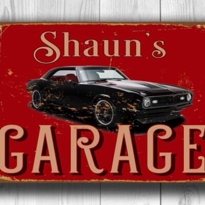 Chevy Camaro Garage Sign