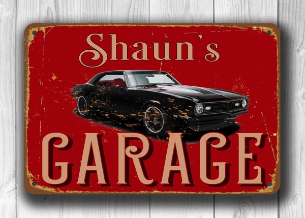 Chevy Camaro Garage Sign