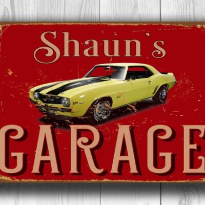 Customizable Garage Sign