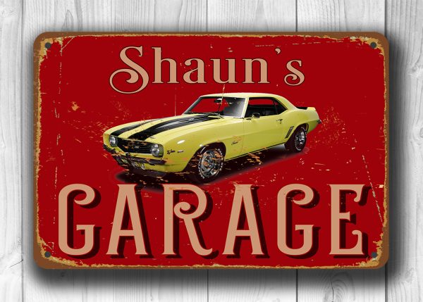 Customizable Garage Sign