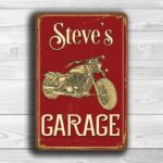 Motorcycle Garage Sign