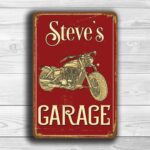 Custom Biker Garage Sign 1