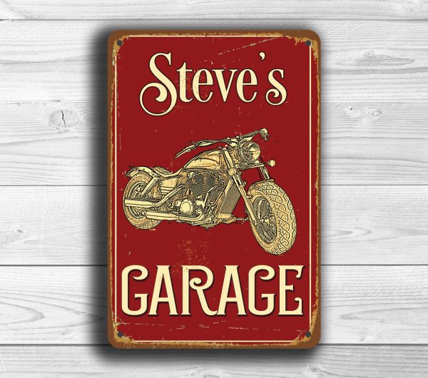 Motorcycle Garage Sign