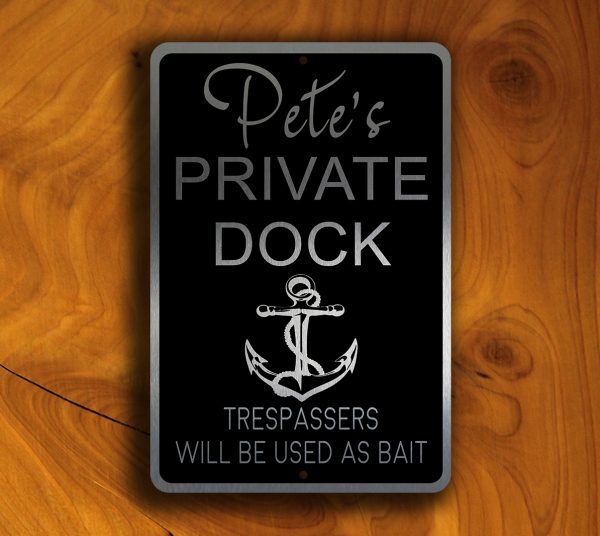 Private Dock Sign