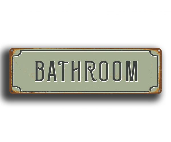 Bathroom Door Sign