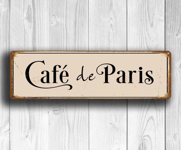 Cafe De Paris Sign