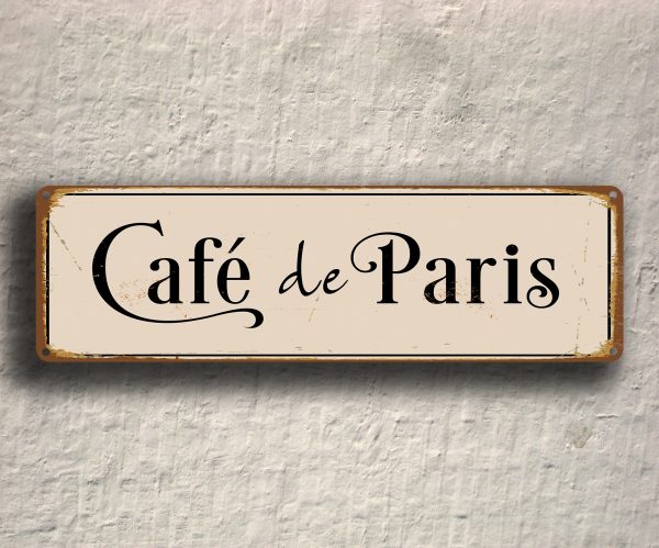 Cafe De Paris Sign