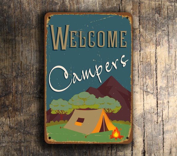 Welcome Campers Sign 2