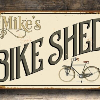 Personalized Bike Shed Sign