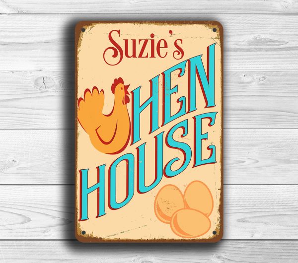 Personalized Hen House Sign