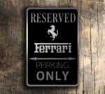 Ferrari Parking Sign