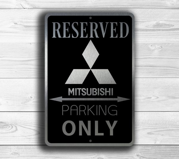 Mitsubishi Parking Only Sign