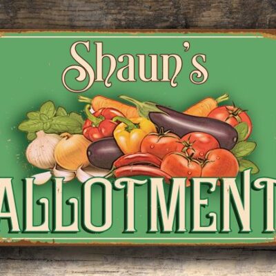 Personalized Allotment Sign