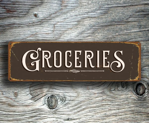 Vintage Grocery Sign
