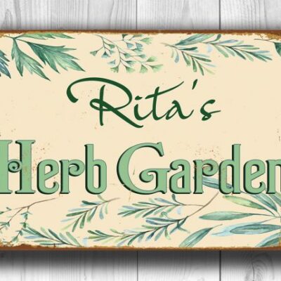 Personalized Herb Garden Sign