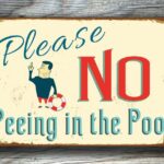 No Peeing in Pool Sign 4