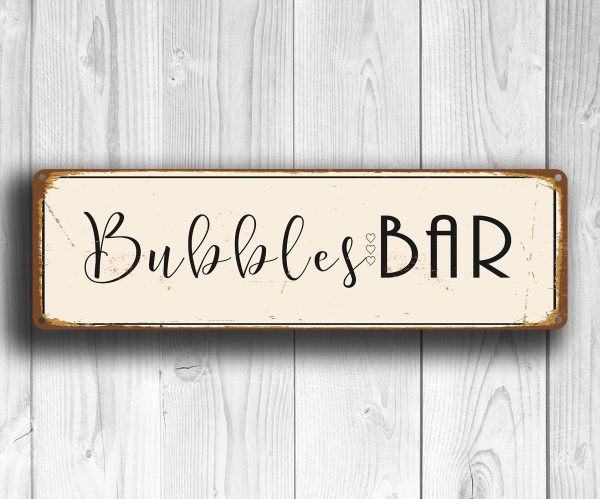 Bubbles Bar Sign