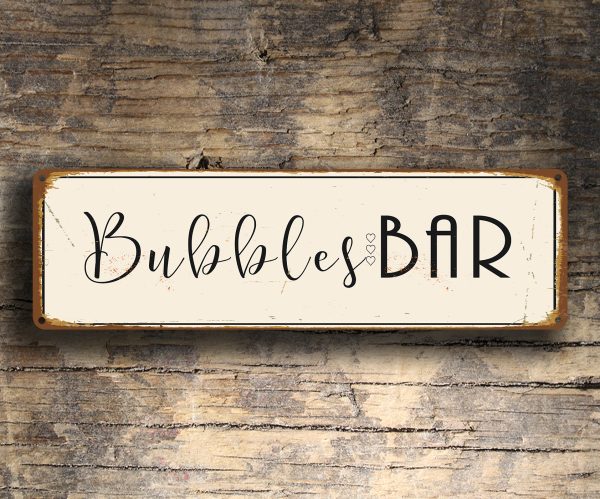 Bubbles Bar Sign