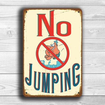 No Jumping Sign