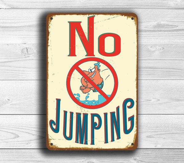 No Jumping Sign