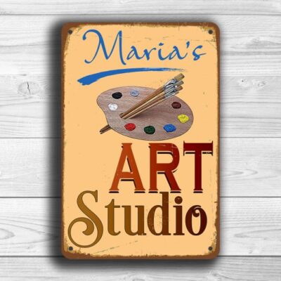 Personalized Art Studio Sign