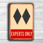 Ski Experts Only Sign 1