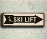 Ski Lift Arrow Sign