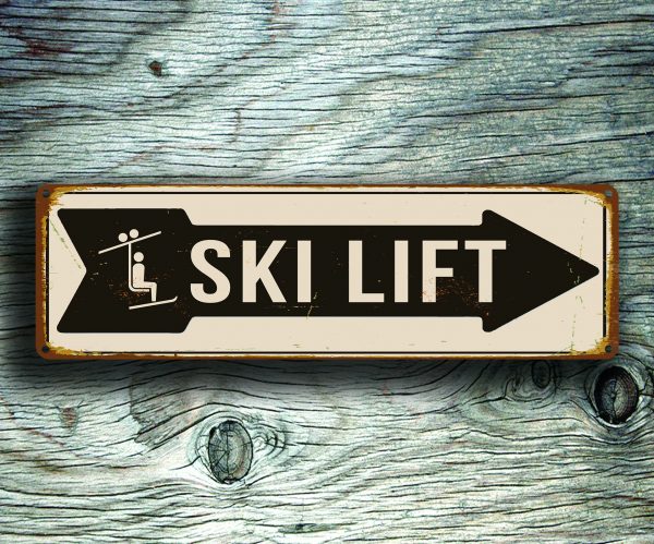 Ski Lift Directional Signs