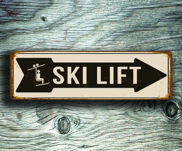 Ski Lift Directional Signs