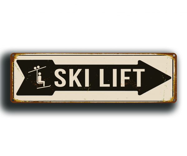 Ski Lift Sign Ski sign Lodge Sign Mountain sign 